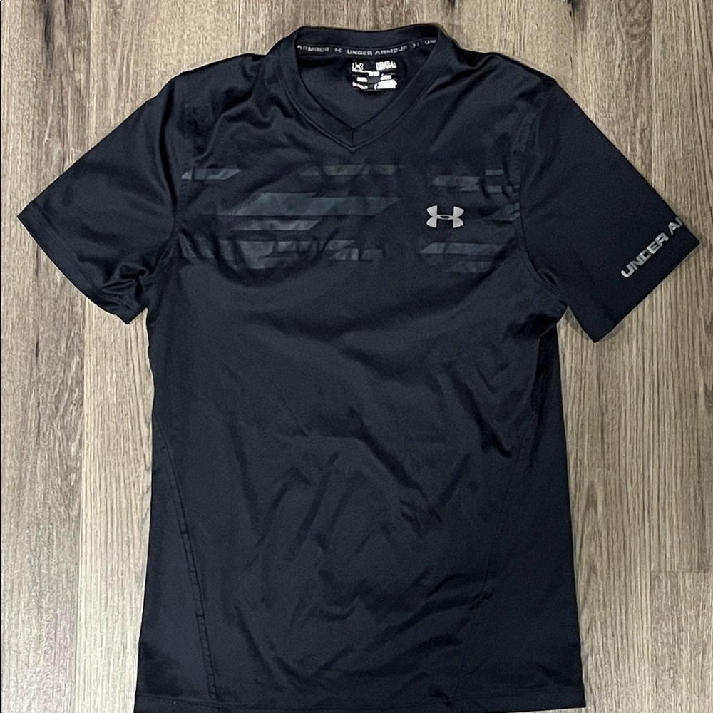 Lot of 3 Under Armour Heat Gear Fitted Shirts - Red, Blue, Black - Picture 4 of 4